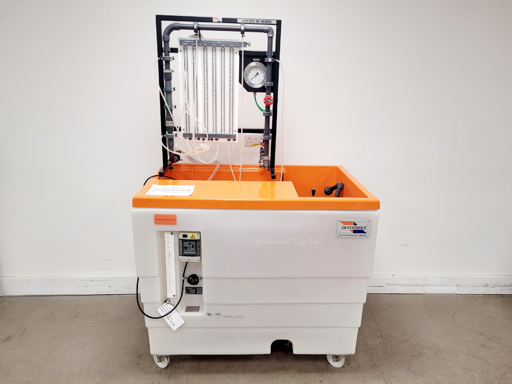 Image of Armfield F1-10-A Teaching Rig (Loss in bends) Spares/Repair Lab