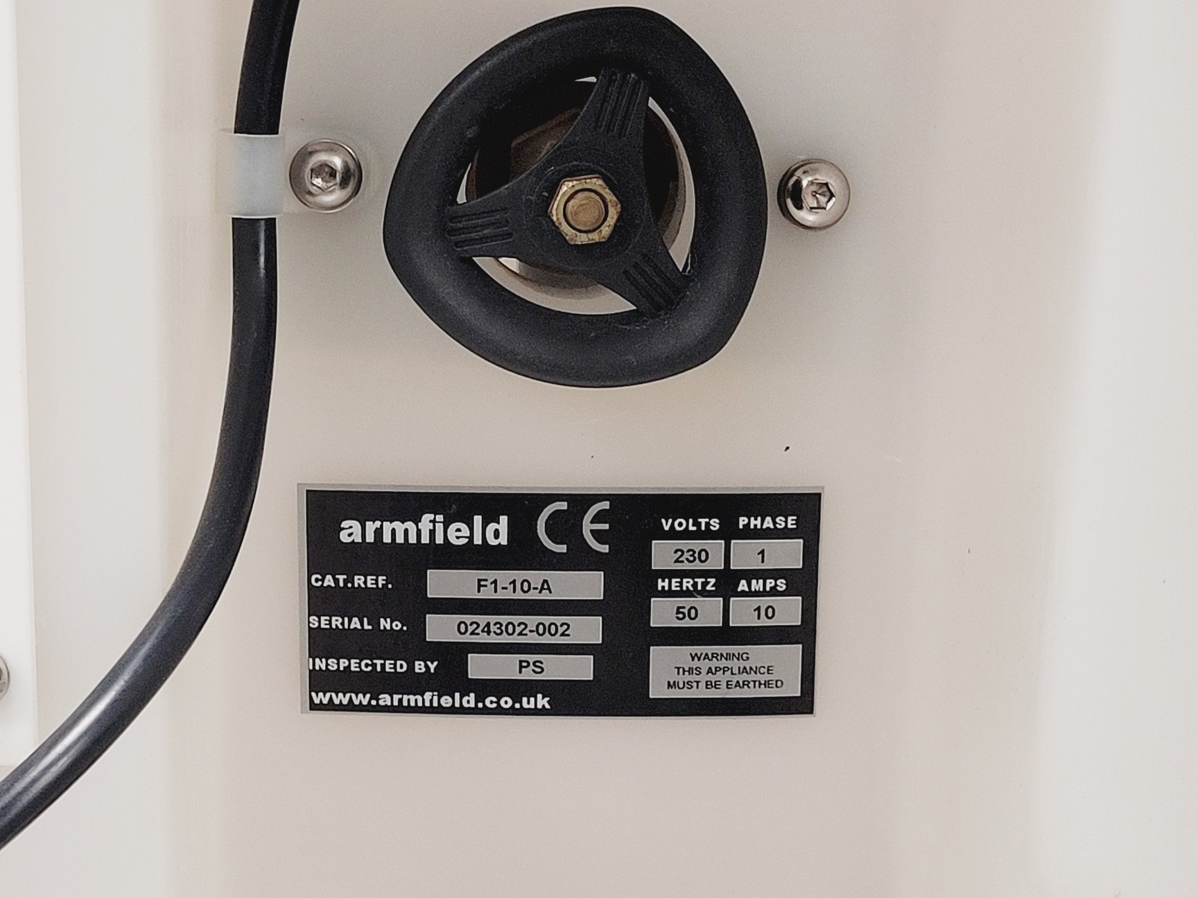 Image of Armfield F1-10-A Teaching Rig (Loss in bends) Spares/Repair Lab