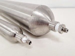 Thumbnail image of 2 x Swagelok Stainless Steel Double Ended DOT-Compliant Sample Cylinders