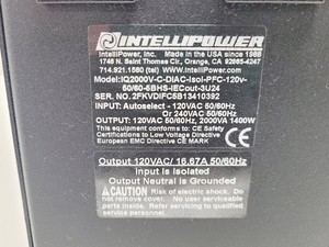 Thumbnail image of Intellipower IQ2000V-C-DIAC-Isol-PFC UPS Power Supply