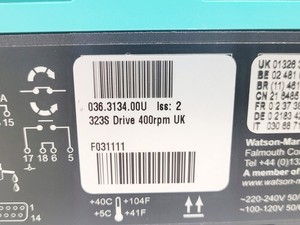 Thumbnail image of Watson Marlow 323S Peristaltic Pump w/ Pump Head Assembly Lab