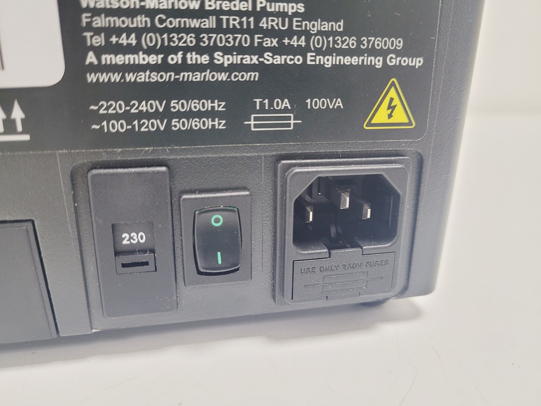 Image of Watson Marlow 323S Peristaltic Pump w/ Pump Head Assembly Lab