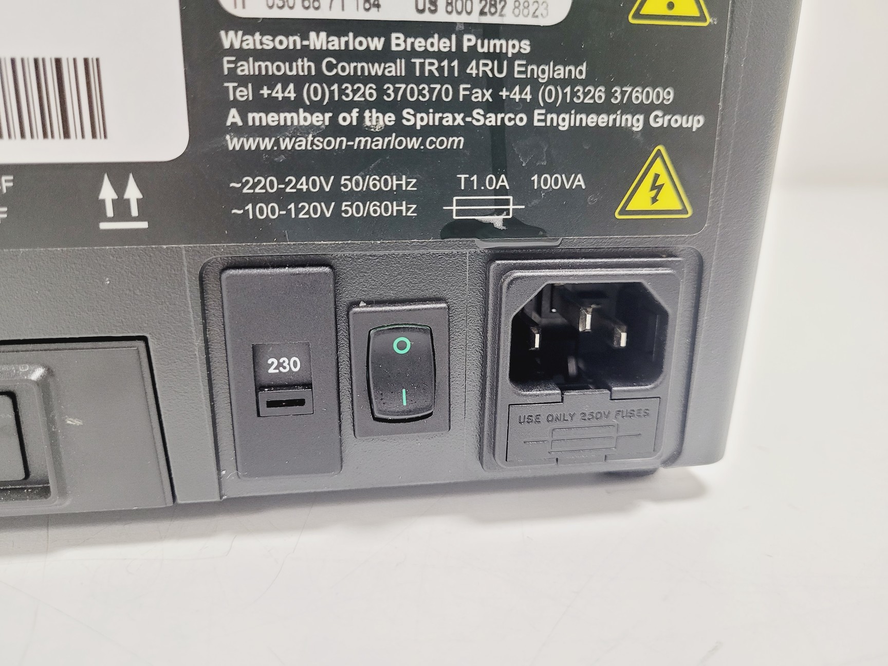 Image of Watson Marlow 323S Peristaltic Pump w/ Pump Assembly Head Lab