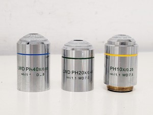 Thumbnail image of Motic AE31 Inverted Microscope w/ 3 x Objectives PH10/20/40x Lab