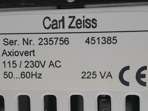 Thumbnail image of Zeiss Axiovert 135 Inverted Microscope w/ 10x, 40x & 100x Objectives Lab