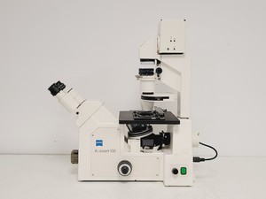 Thumbnail image of Zeiss Axiovert 135 Inverted Microscope w/ 10x, 40x & 100x Objectives Lab