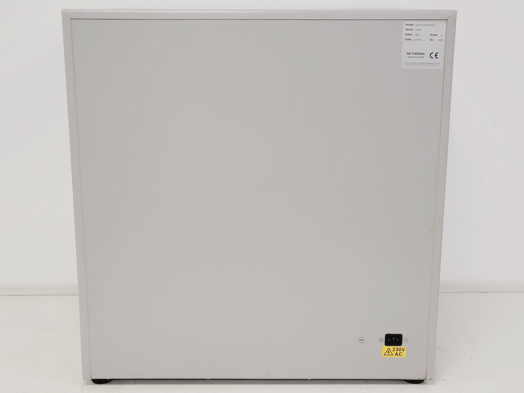 Image of DB Thermal Scientific Hotbox Lab Oven Model GP/50/CLAD/250/HYD
