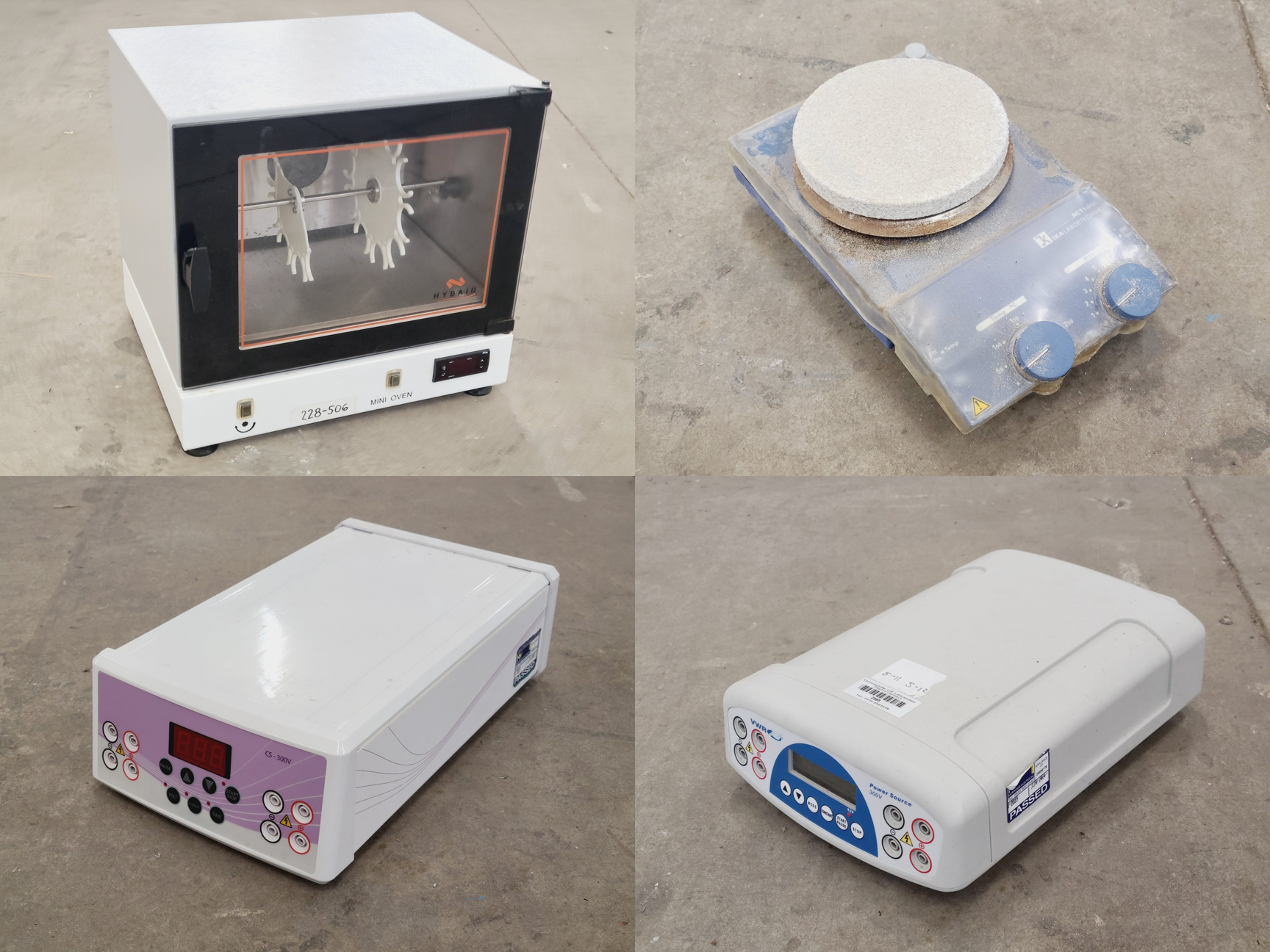 Image of Mixed Job Lot of Laboratory Equipment - Hybaid, IKA, Grant, Sartorius 