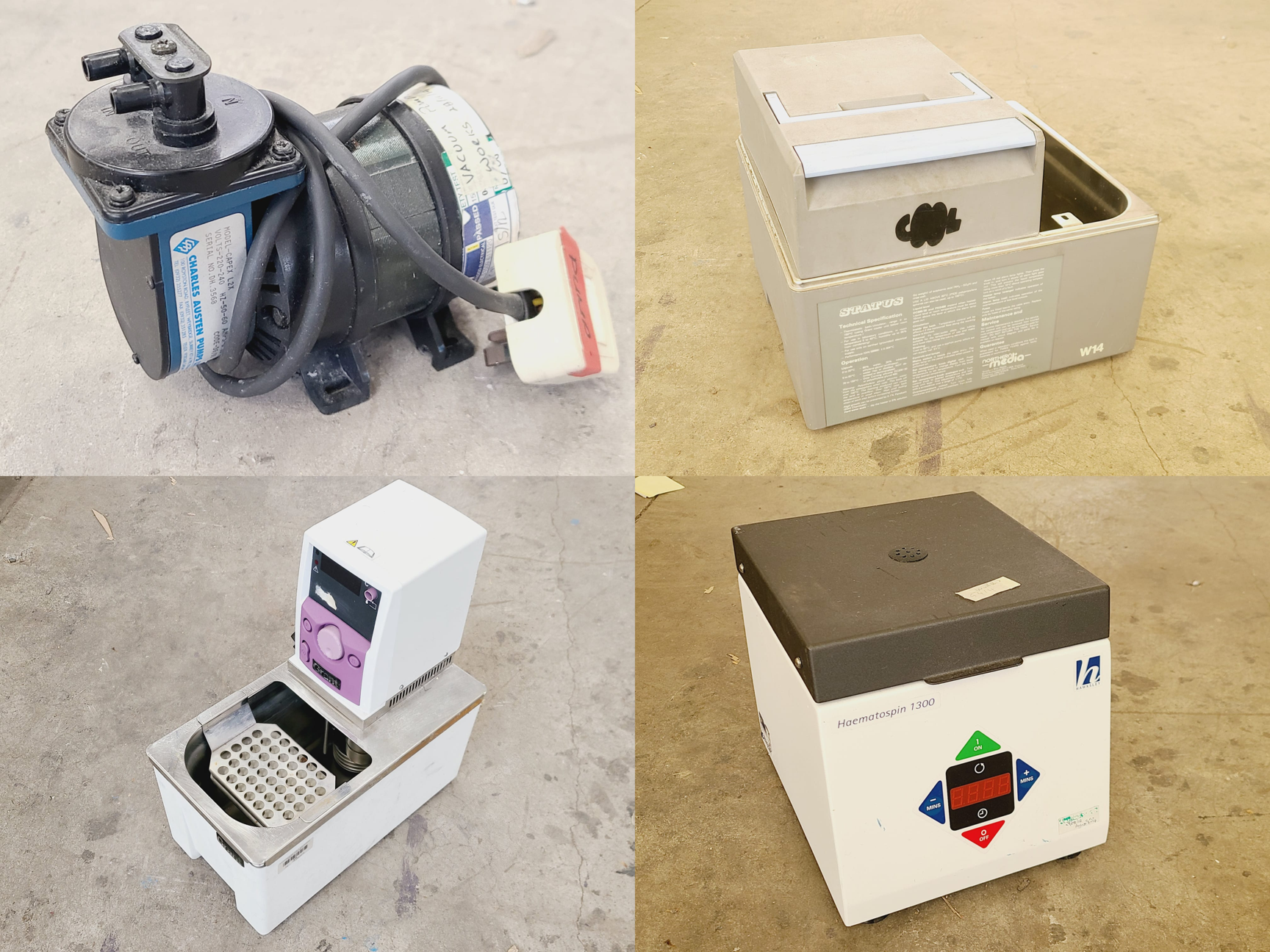Image of Mixed Job Lot of Laboratory Equipment - Hybaid, IKA, Grant, Sartorius 