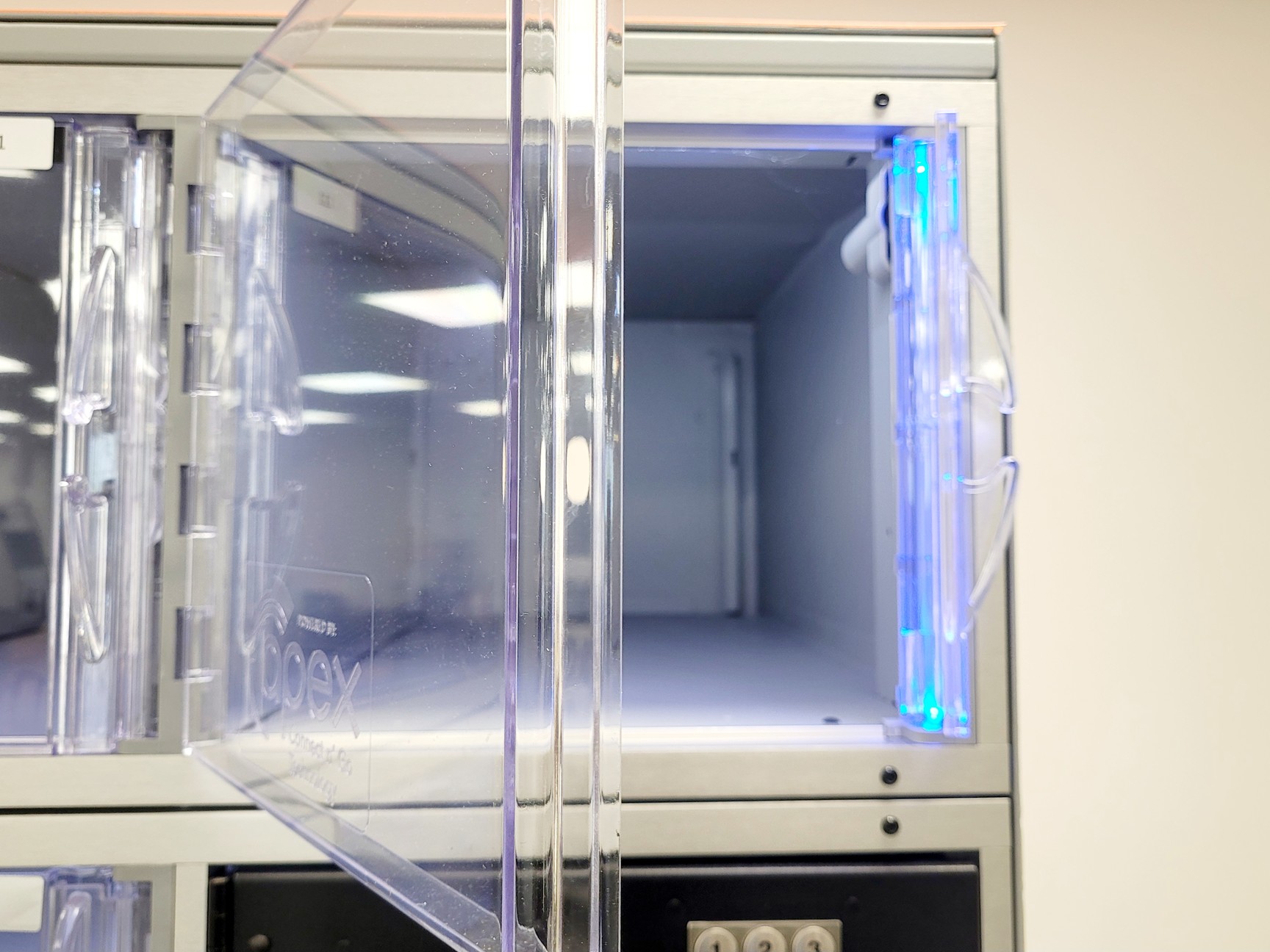 Image of Apex Industrial Technologies Model 3564 Smart Locker - Grey