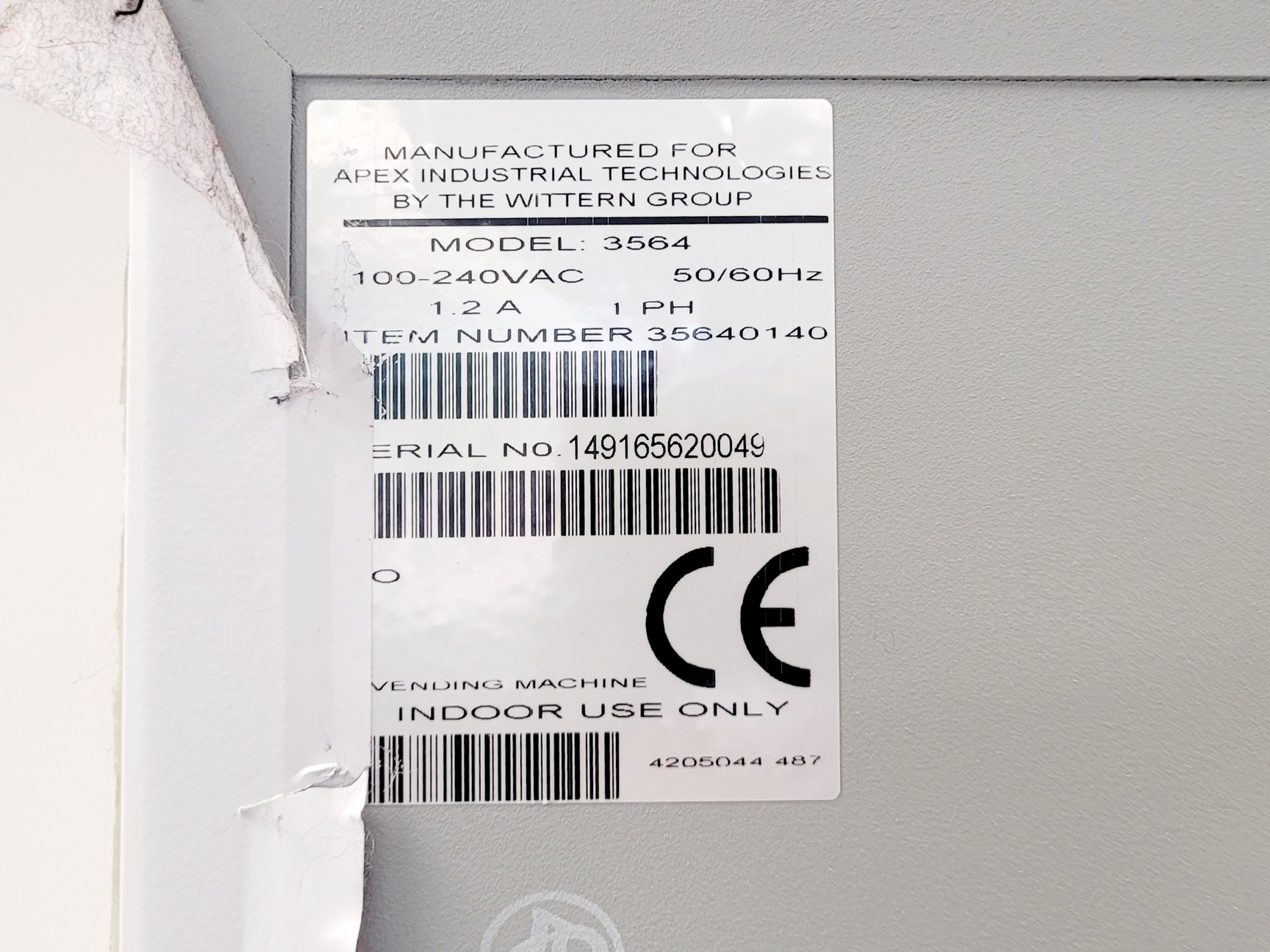 Image of Apex Industrial Technologies Model 3564 Smart Locker - Grey