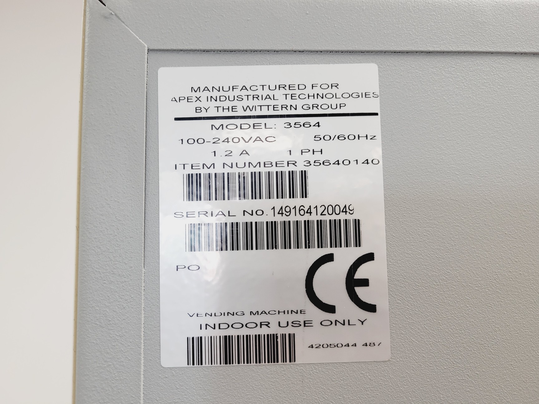 Image of Apex Industrial Technologies Model 3564 Smart Locker - Grey