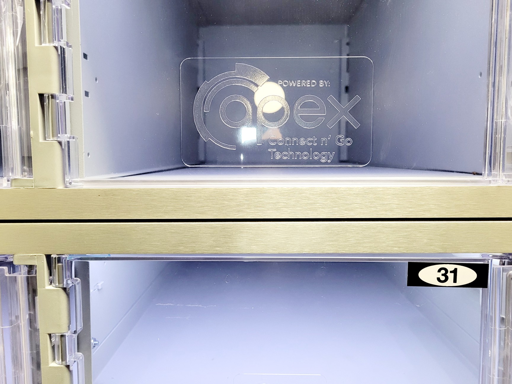 Image of Apex Industrial Technologies Model 3564 Smart Locker - Grey