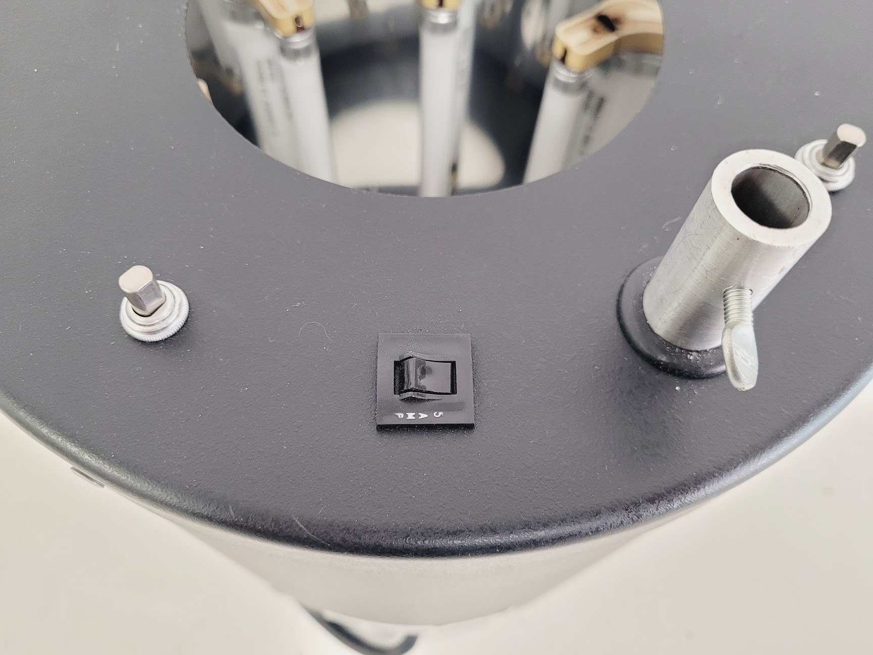 Image of Rayonet Photochemical Reactor with Step Down Transformer Lab