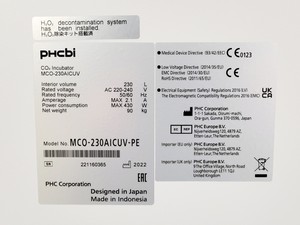 Thumbnail image of PCHBI MCO-230AICUV-PE CO2 Incubator Lab