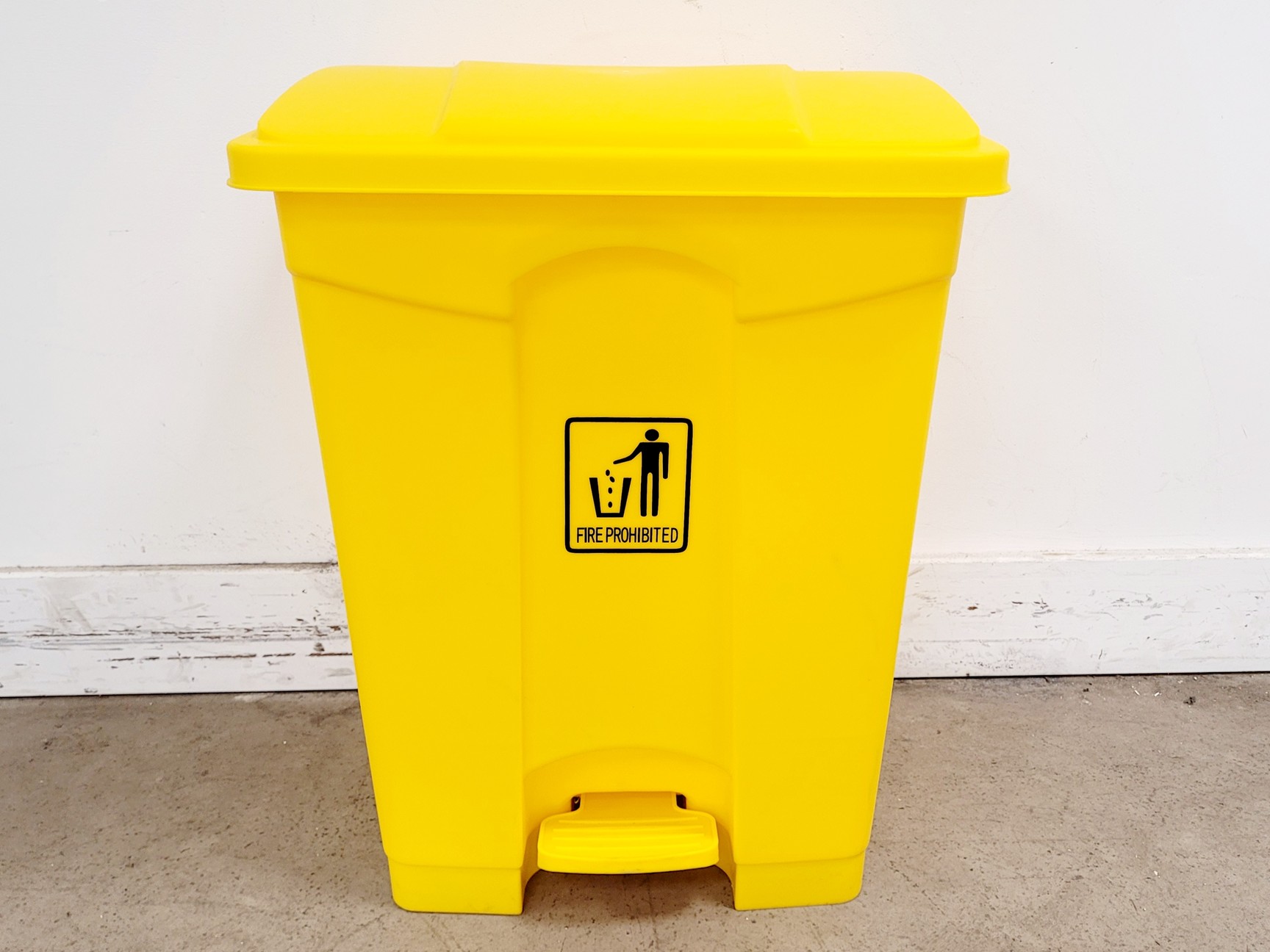Image of Job Lot of 24 x Yellow Pedal Bins (68L)
