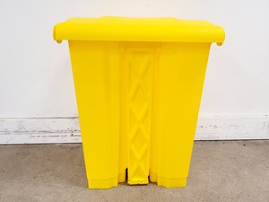 Thumbnail image of Job Lot of 24 x Yellow Pedal Bins (68L)