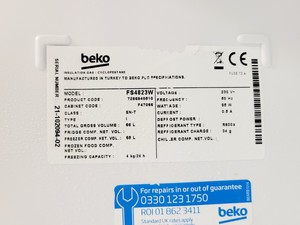 Thumbnail image of Beko FS4823W Freezer