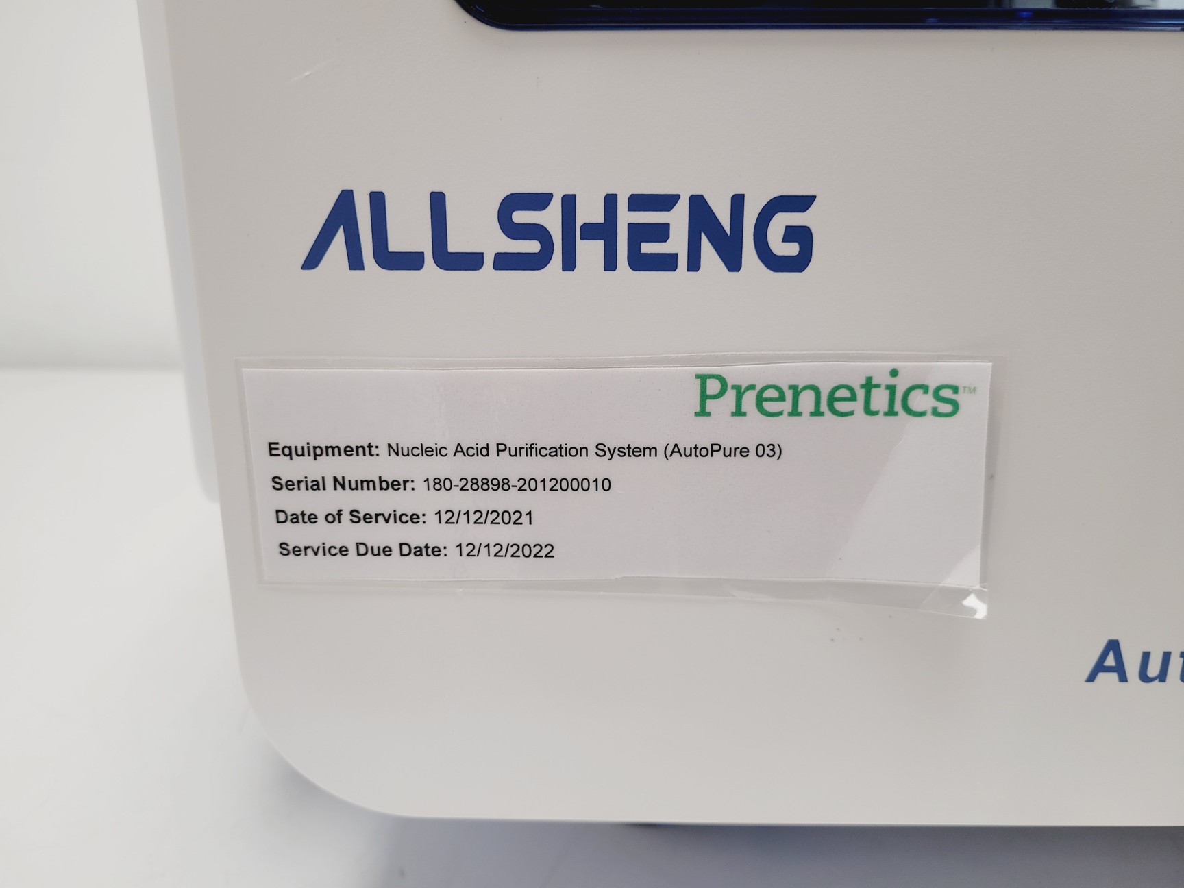 Image of Allsheng Auto-Pure 96 Nucleic Acid Purification System Lab