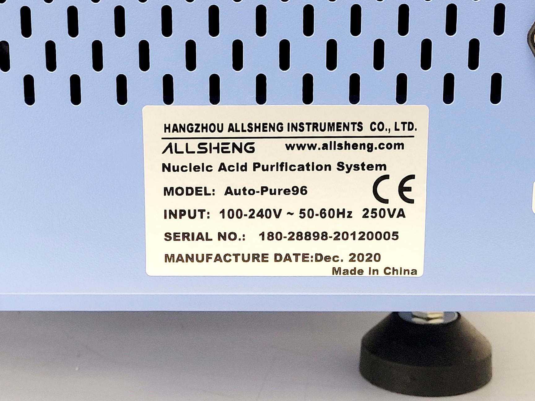 Image of Allsheng Auto-Pure 96 Nucleic Acid Purification System