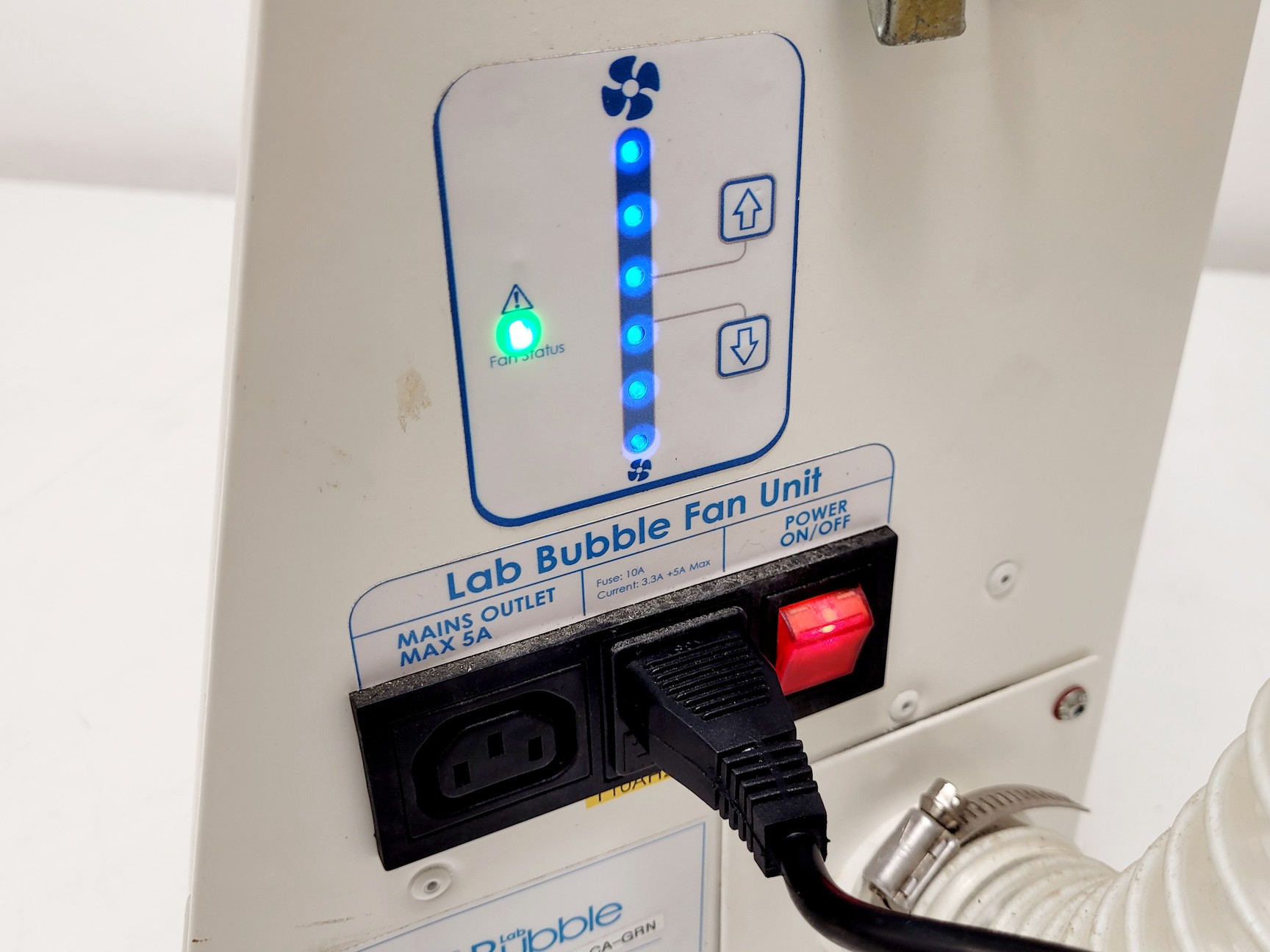 Image of Lab Bubble Sample Protection PCR Bubble BUB-PCR-SA-RED w/ Fan Unit 