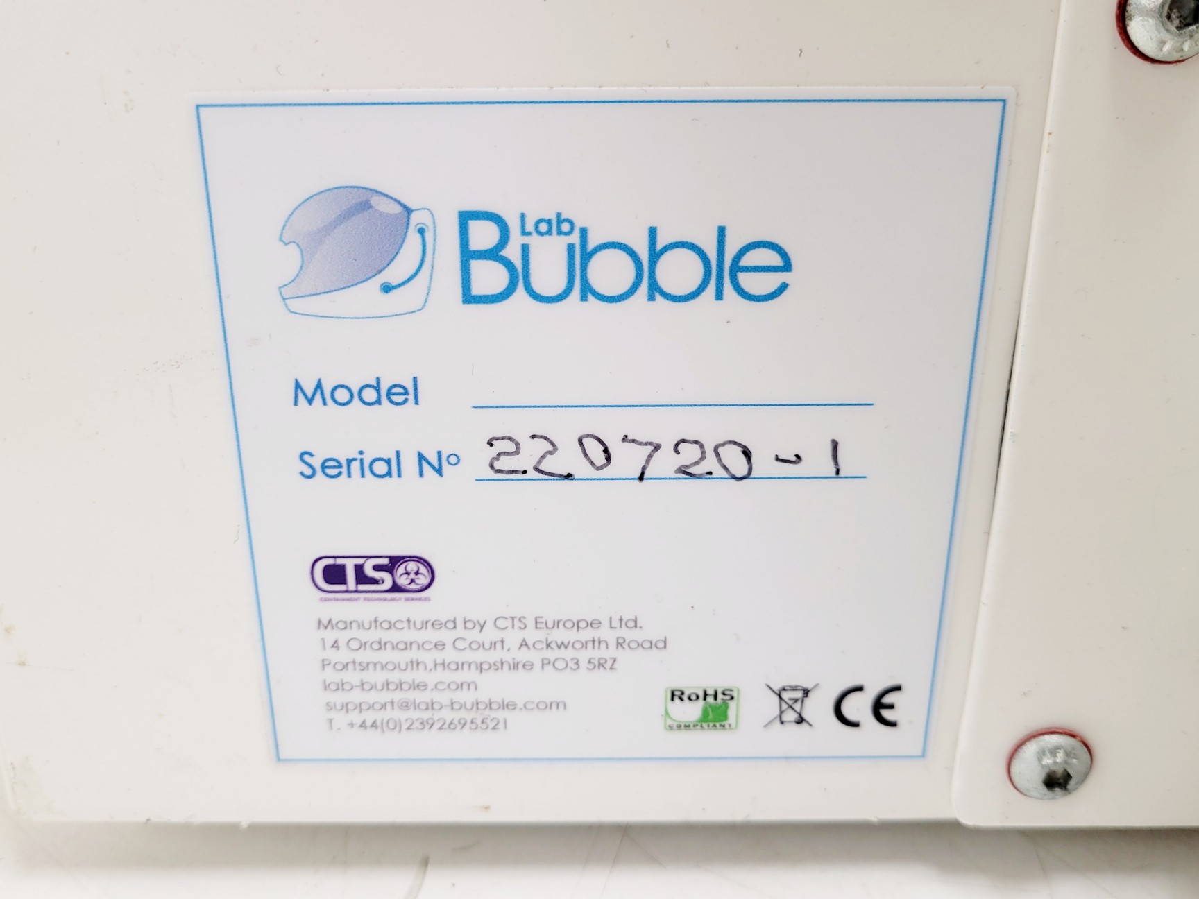 Image of Lab Bubble PCR Bubble Sample Protection UV BUB-PCR-SA-RED w/ Fan Unit