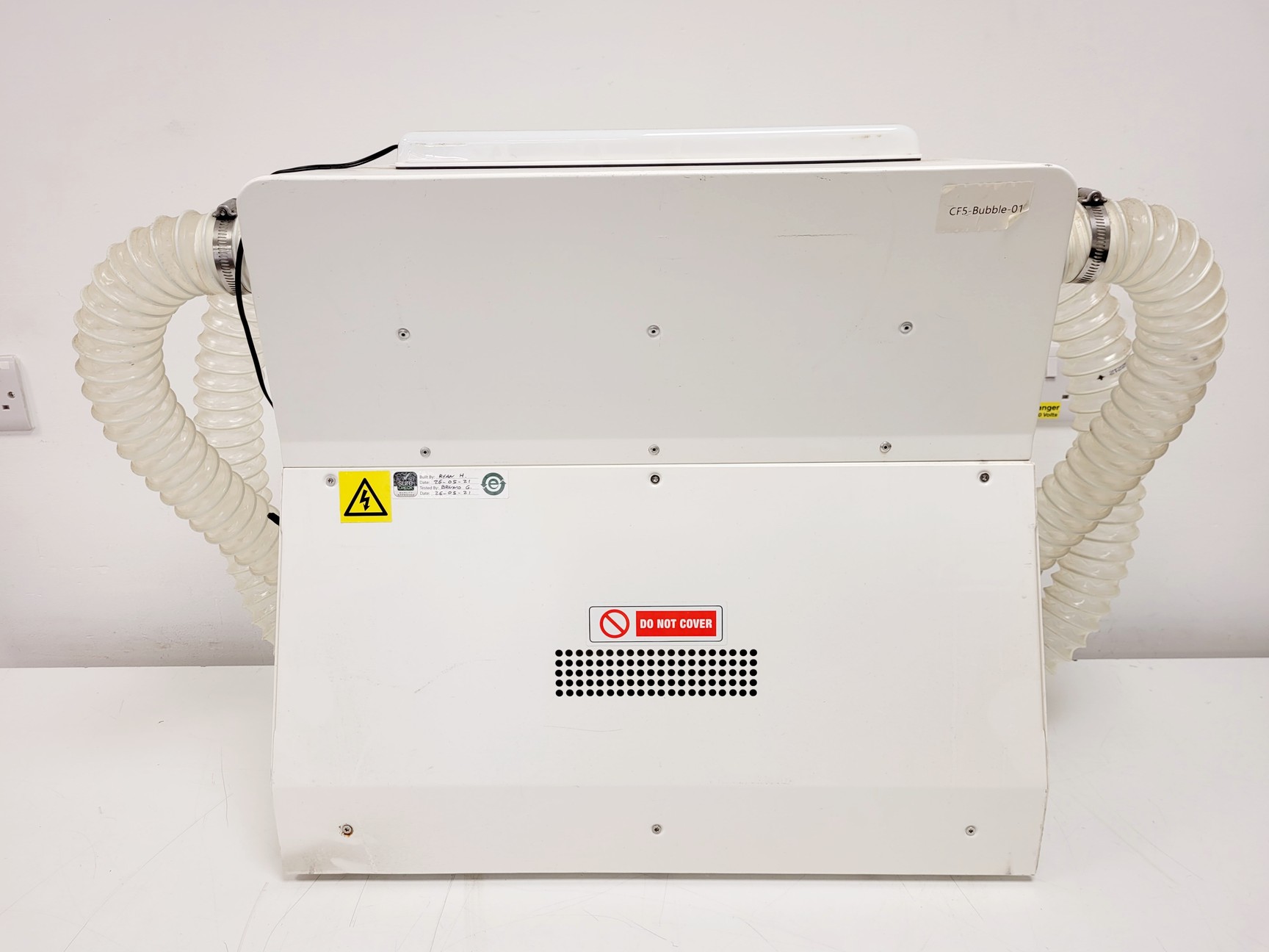 Image of Lab Bubble PCR Bubble Sample Protection UV BUB-PCR-SA-RED w/ Fan Unit