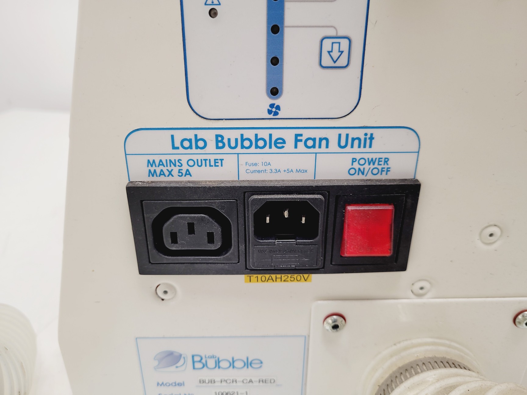 Image of Lab Bubble PCR Bubble Sample Protection UV BUB-PCR-SA-RED w/ Fan Unit
