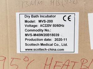 Thumbnail image of Scottech Medical MVESURE MVS-200 Dry Block Heater