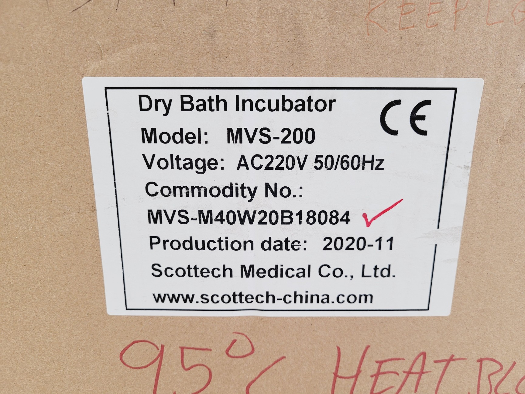 Image of Scottech Medical MVESURE MVS-200 Dry Block Heater
