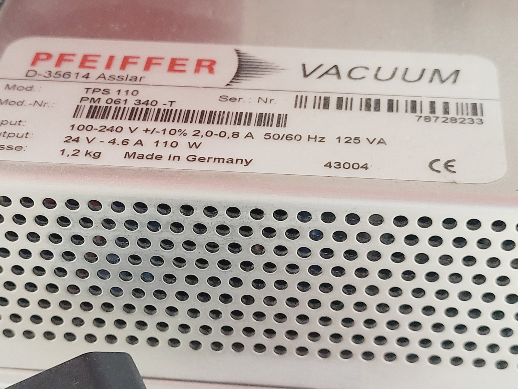 Image of Pfieffer Vaccum HiCube 80 Eco Turbomolecular Pumps (TMP)