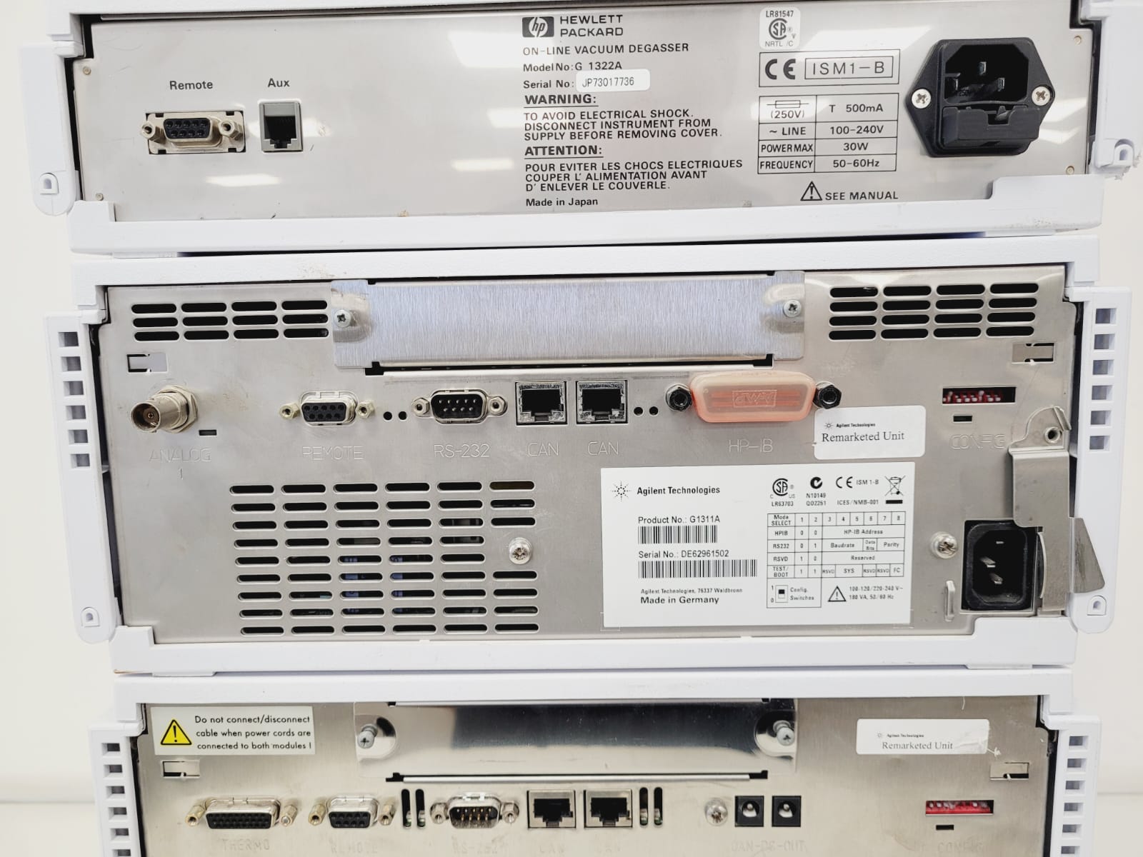 Image of Agilent 1200 Series HPLC System G1316B, G1367A, G1311-89010 & G1322A Lab