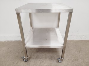 Image of Teknomek Stainless Steel Laboratory Trolley/Table Lab