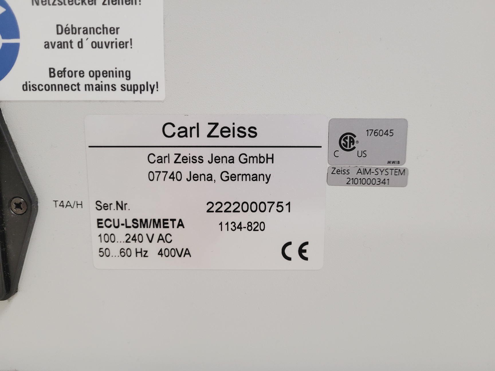 Image of Zeiss Axiovert 200M Confocal Microscope System with LSM510 META & Multi-Laser