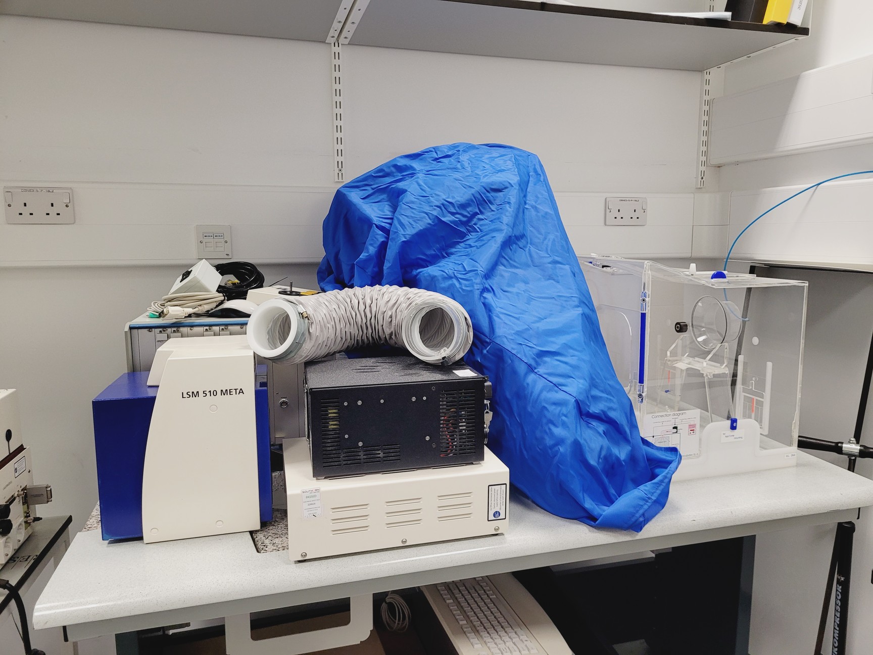 Image of Zeiss Axiovert 200M Confocal Microscope System with LSM510 META & Multi-Laser