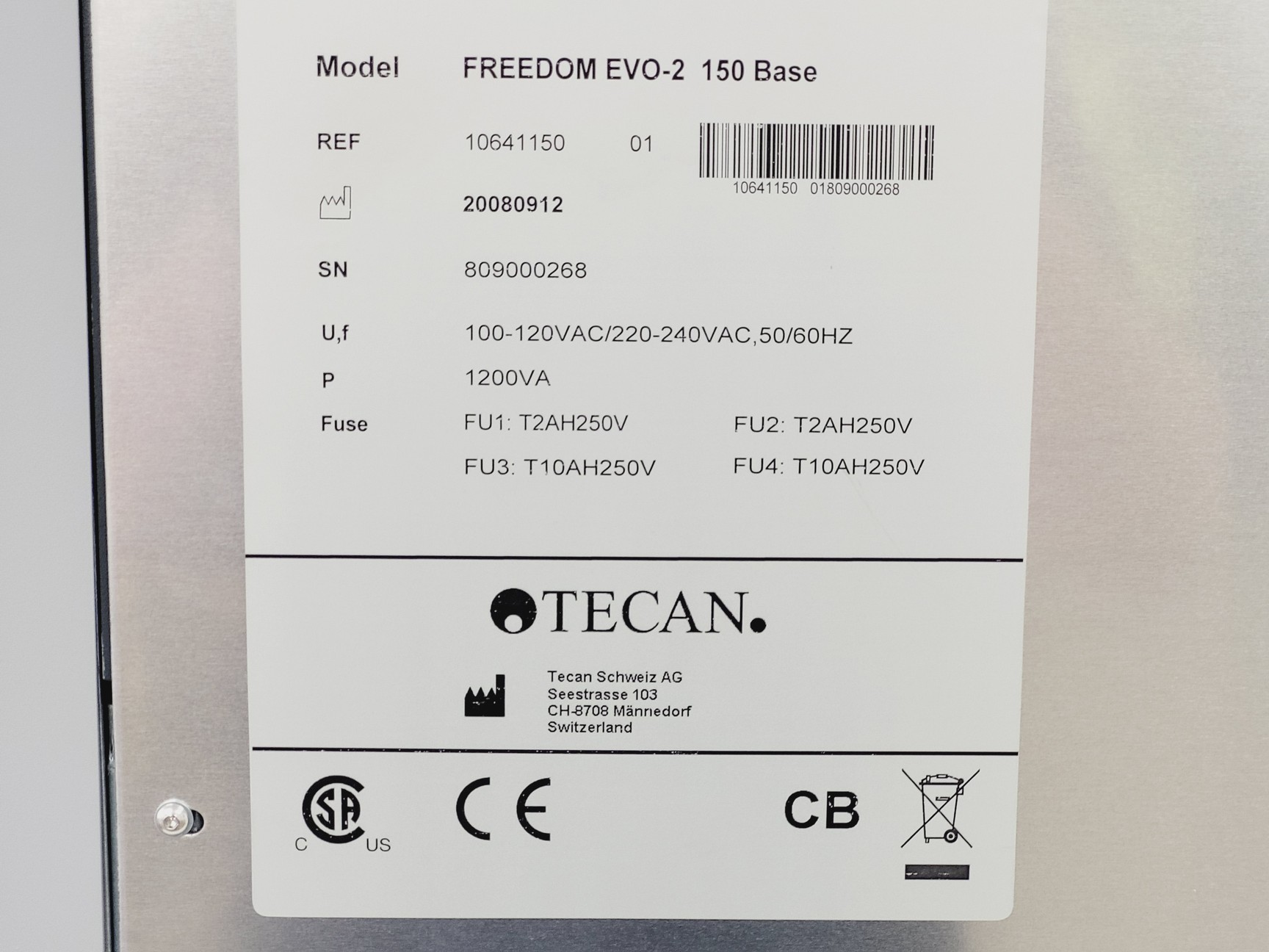 Image of Tecan Freedom Evo-2 150 Base Liquid Handler System w/ LiHa-8 Head Lab