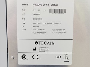 Thumbnail image of Tecan Freedom Evo-2 150 Base Liquid Handler System w/ LiHa-8 Head Lab