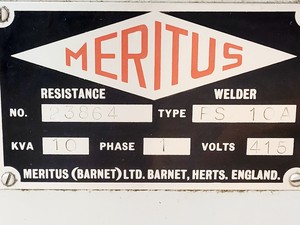 Thumbnail image of Meritus Spot Welder Type PS 10A