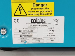 Thumbnail image of GeneVac MiVac Quattro Concentrator & Pump System Lab
