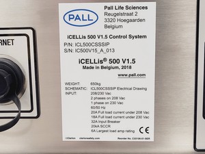 Thumbnail image of Pall Life Sciences iCELLis 500 V1.5 Control System
