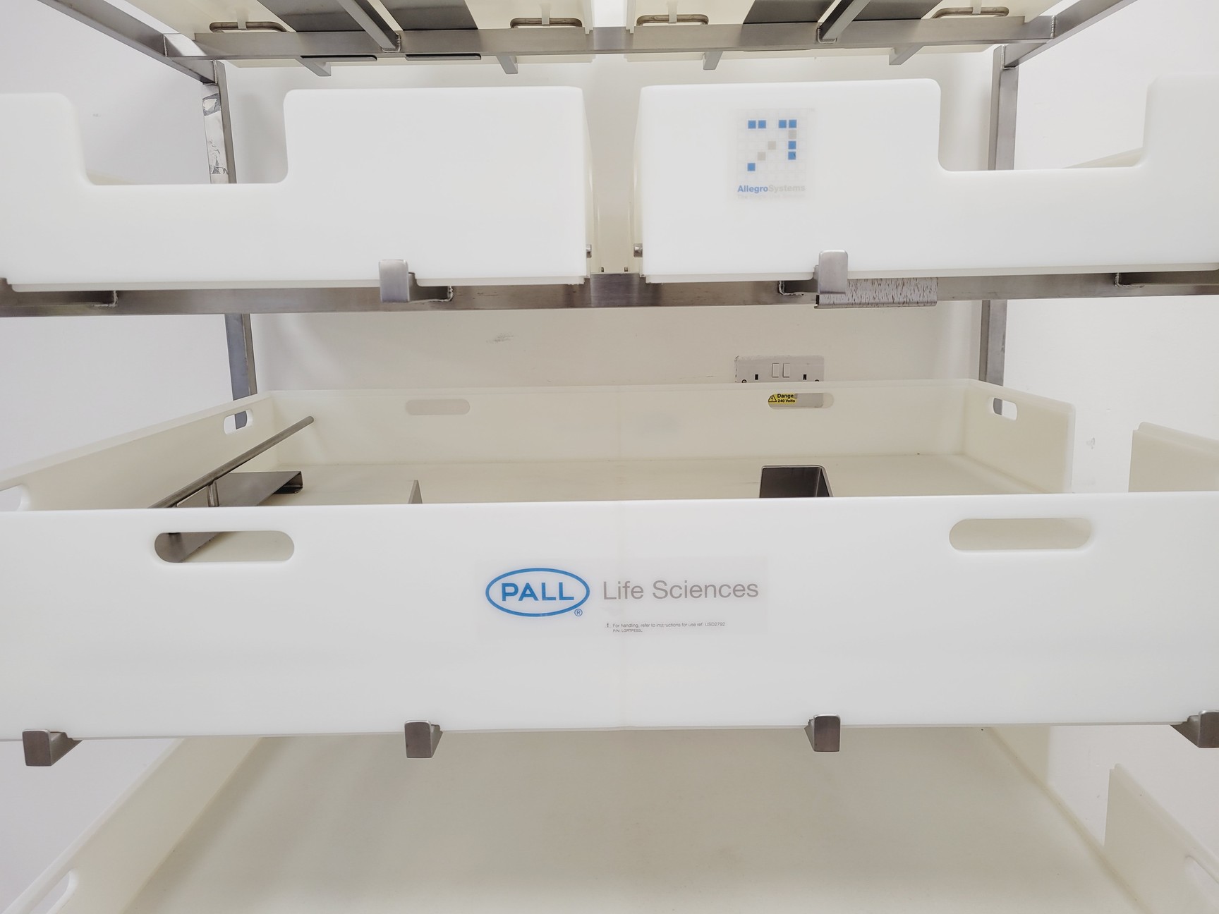 Image of Pall Life Sciences Storage Tray Racking Lab