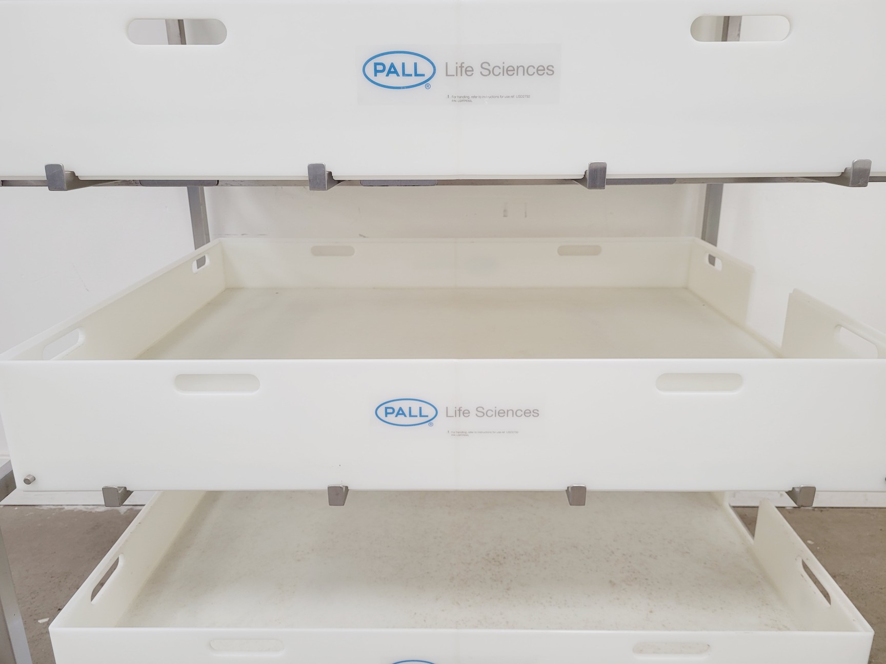 Image of Pall Life Sciences Storage Tray Racking Lab