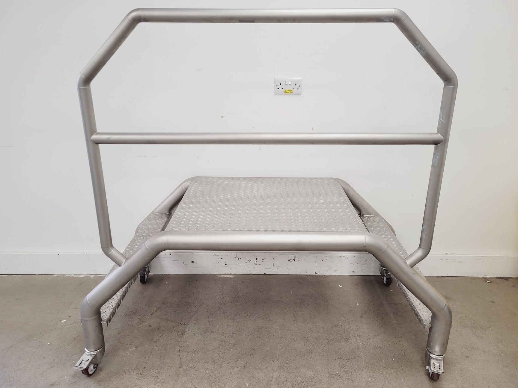 Image of Steel Stepped Bridge Access Platform on Castors 