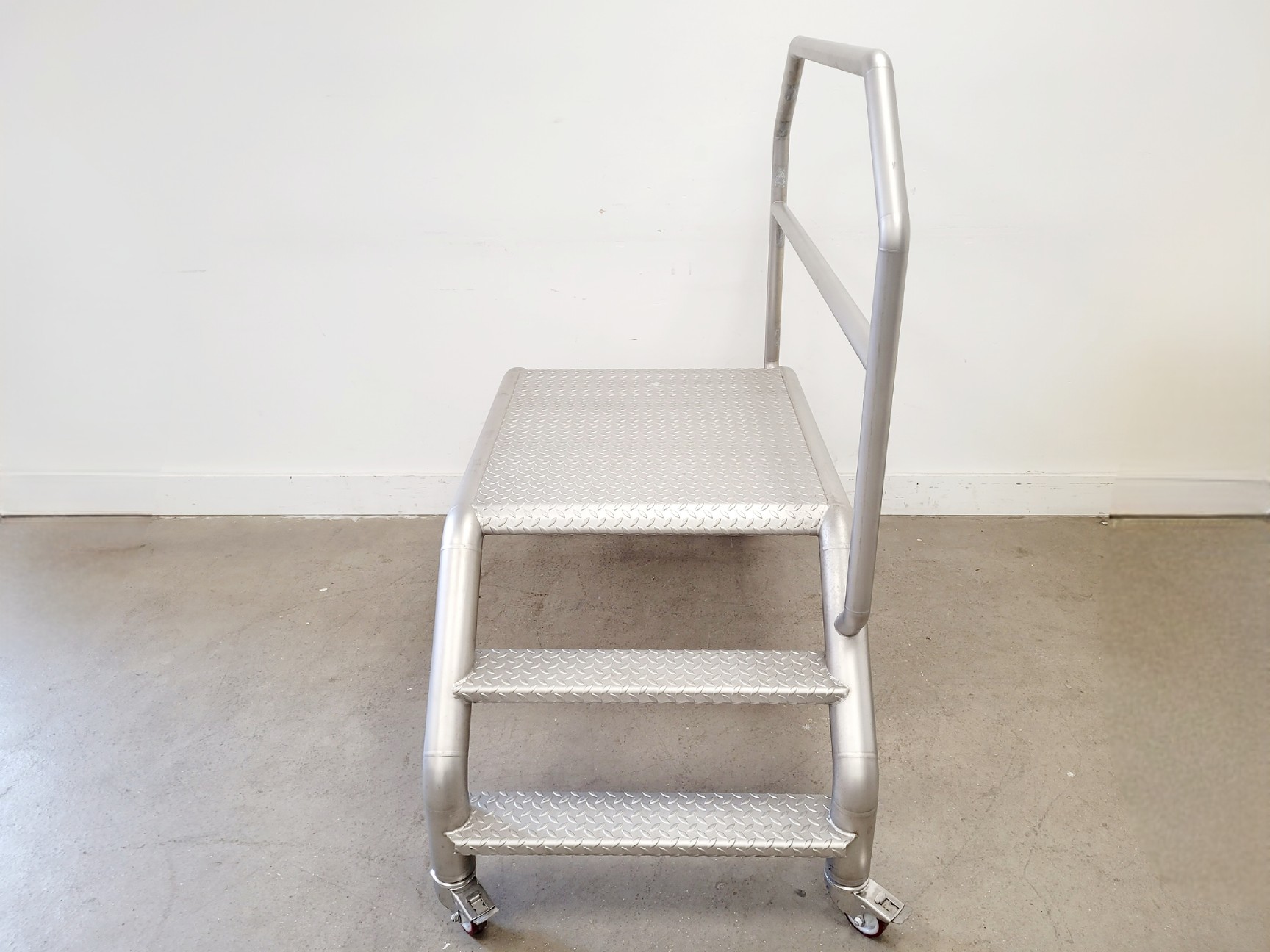 Image of Steel Stepped Bridge Access Platform on Castors 