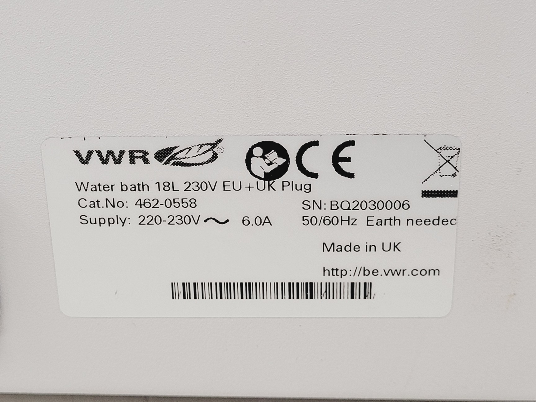 Image of VWR 18L Water Bath