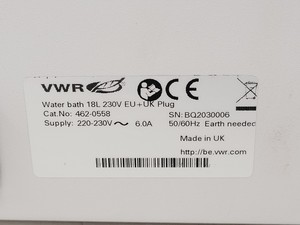 Thumbnail image of VWR 18L Water Bath
