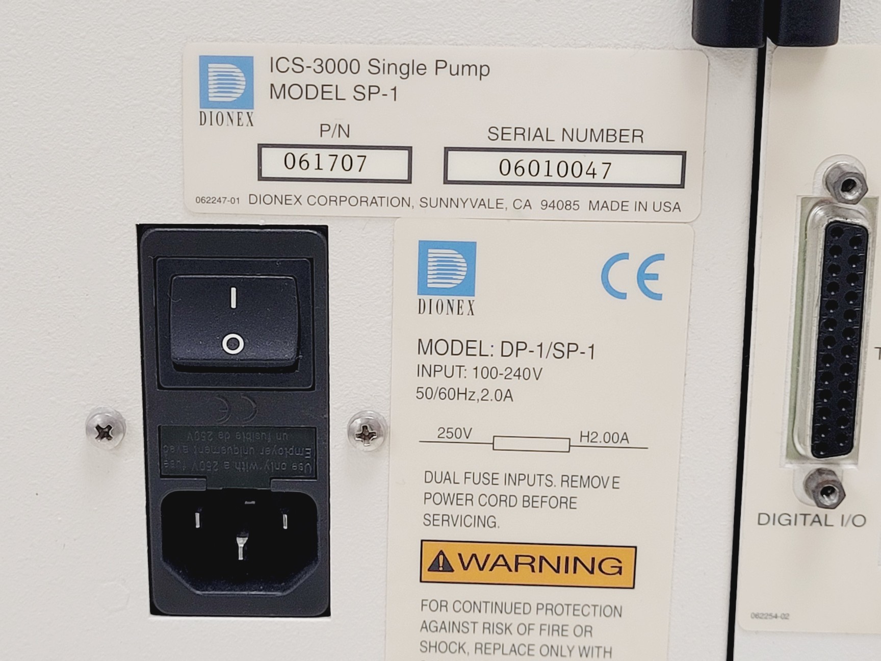 Image of Thermo Fisher Dionex HPLC System, ICS-3000, UVD 170U, FC-144,ICS-5000 