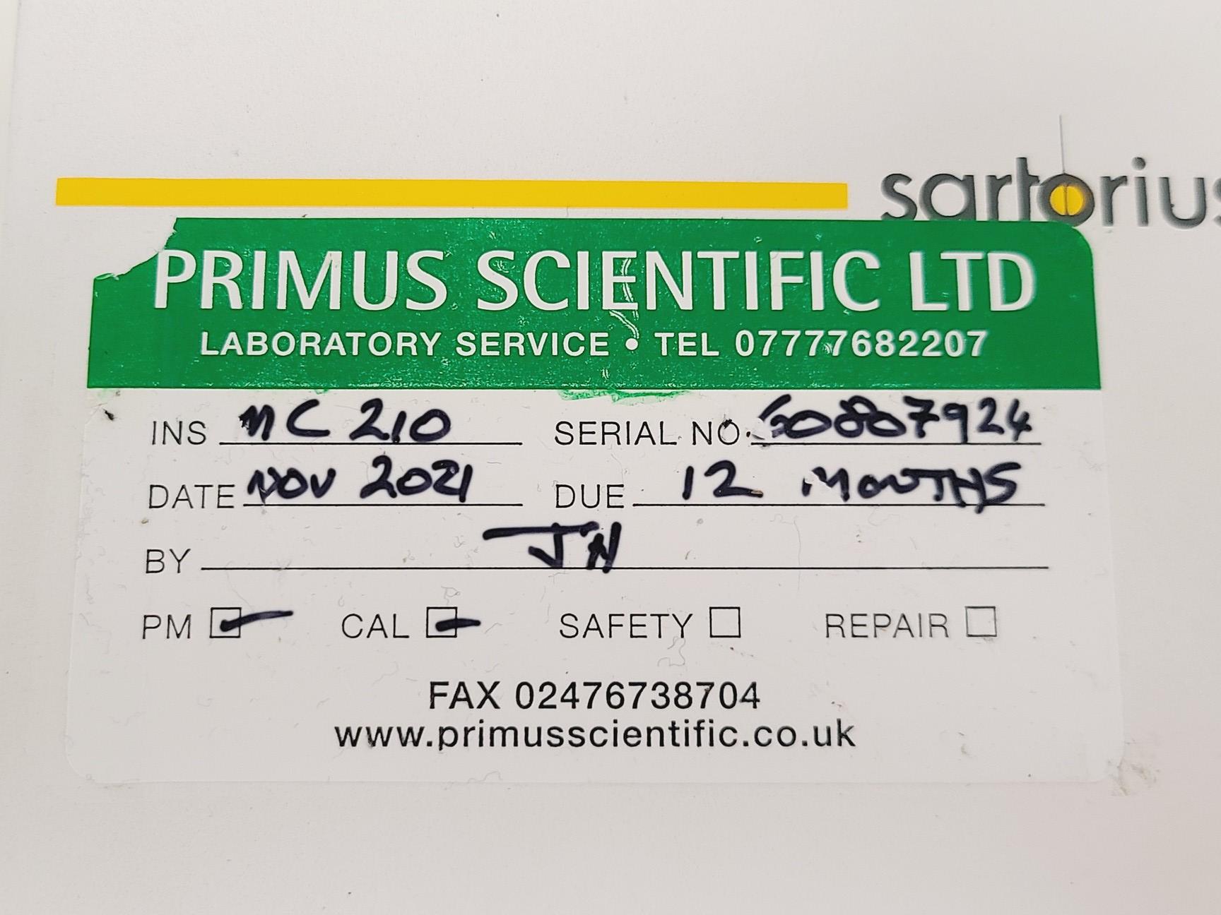 Image of Sartorius MC 120 P Analytical Balance Lab 