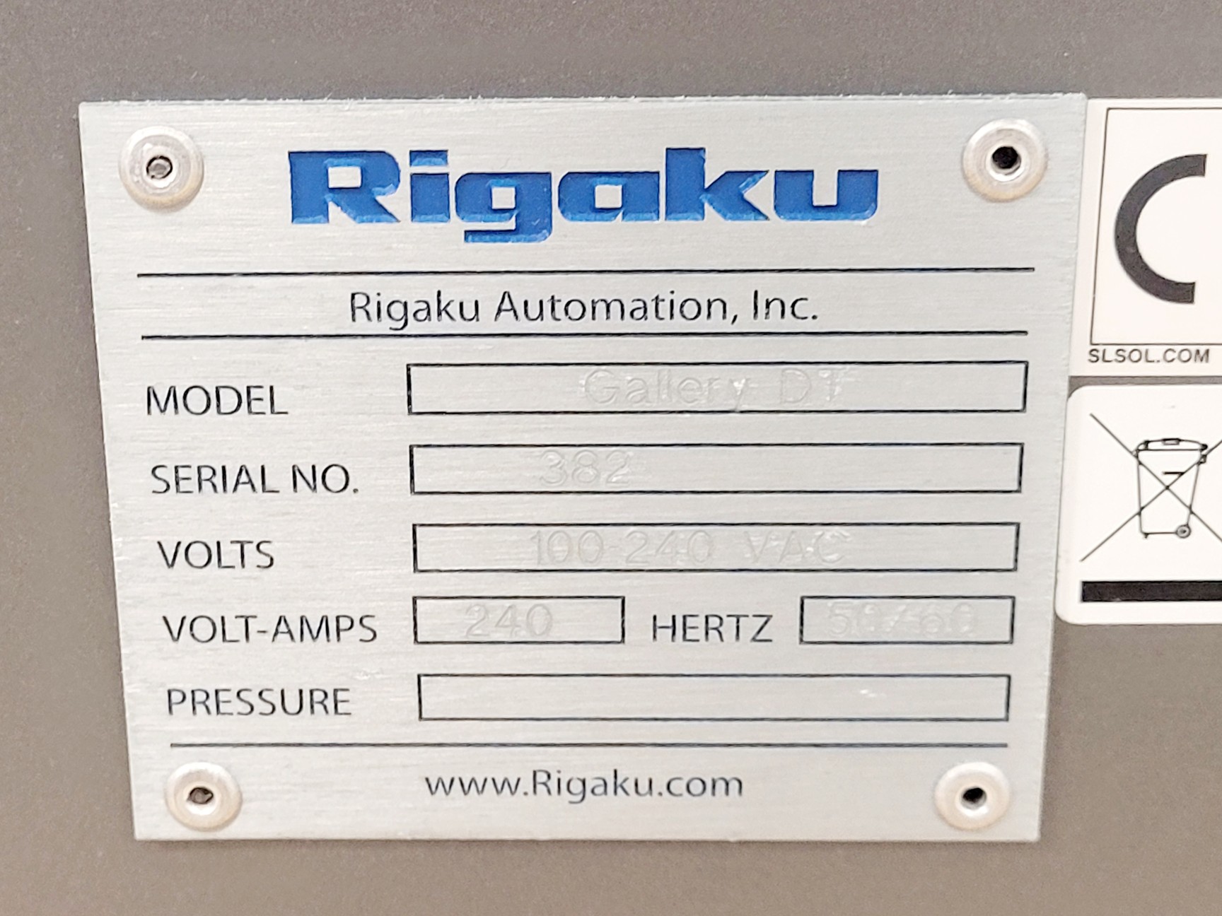 Image of Rigaku X-Ray Crystallography System Alchemist Minstrel UV Gallery DT