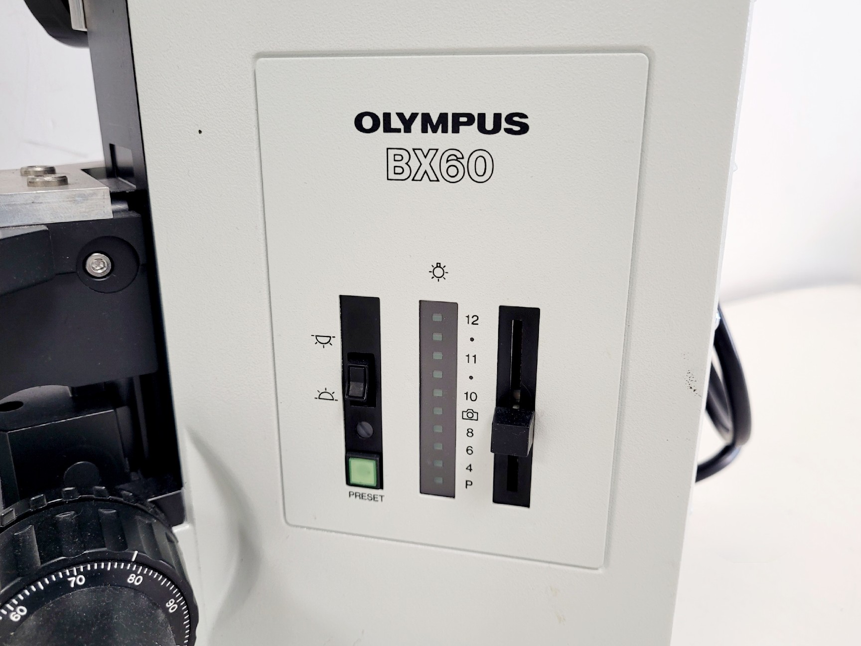 Image of Olympus BX60F5 Microscope w/ 4 x Objectives 5/10/20/50x LMPlanFl UMPlanFl Lab
